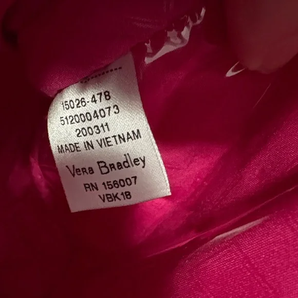 Vera Bradley Fuchsia Toiletry Tote !read descrip! - Picture 2 of 10